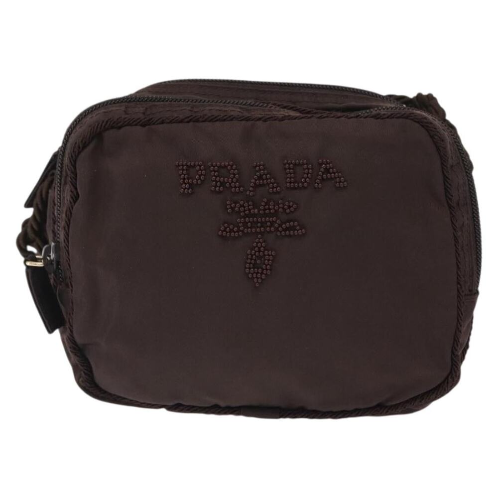 Prada Nylon Shoulder Bag Brown
